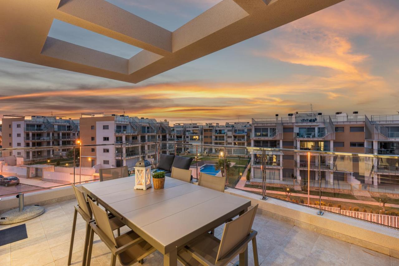 Dehesa de Campoamor La Zenia Cocoon - Luxury Penthouse With Jacuzzi, 2 Pools, Indoor Heated Pool, Sauna, Gym, Playstation公寓 外观 照片
