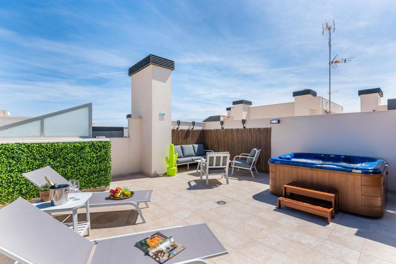 Dehesa de Campoamor La Zenia Cocoon - Luxury Penthouse With Jacuzzi, 2 Pools, Indoor Heated Pool, Sauna, Gym, Playstation公寓 外观 照片
